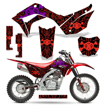 MX Graphic Stickers +#PLT Decals for Honda CRF125F (2019–2025)