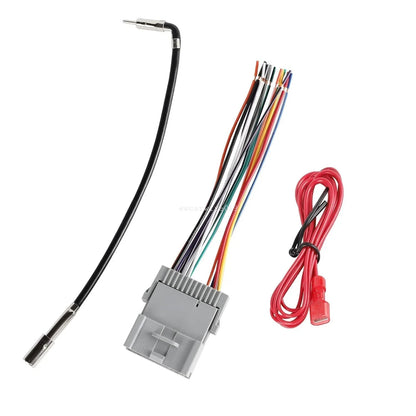 Car Radio Install Wire Harness Power Plug & Antenna Adapter for Buick Rainier (2004–2007)