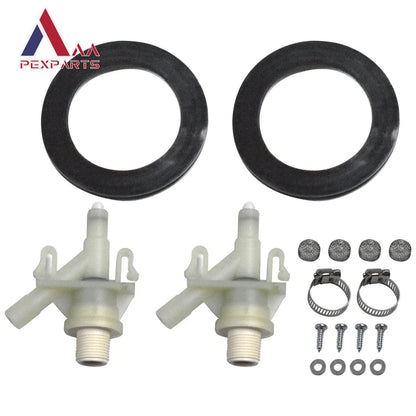 2X Water Valve Kit with Flush Ball Seal for Dometic