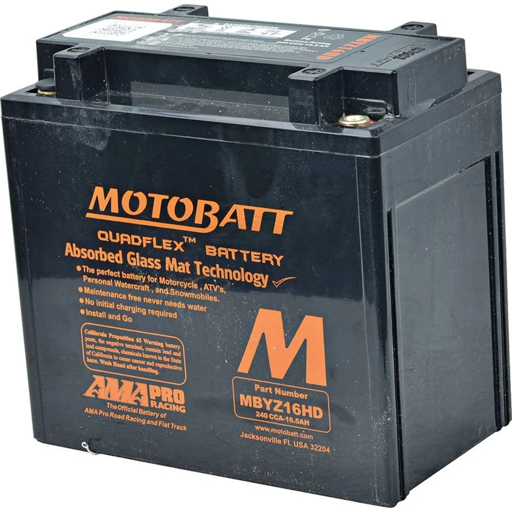Motobatt Battery MBYZ16HD for Motorcycle (2016–2023)