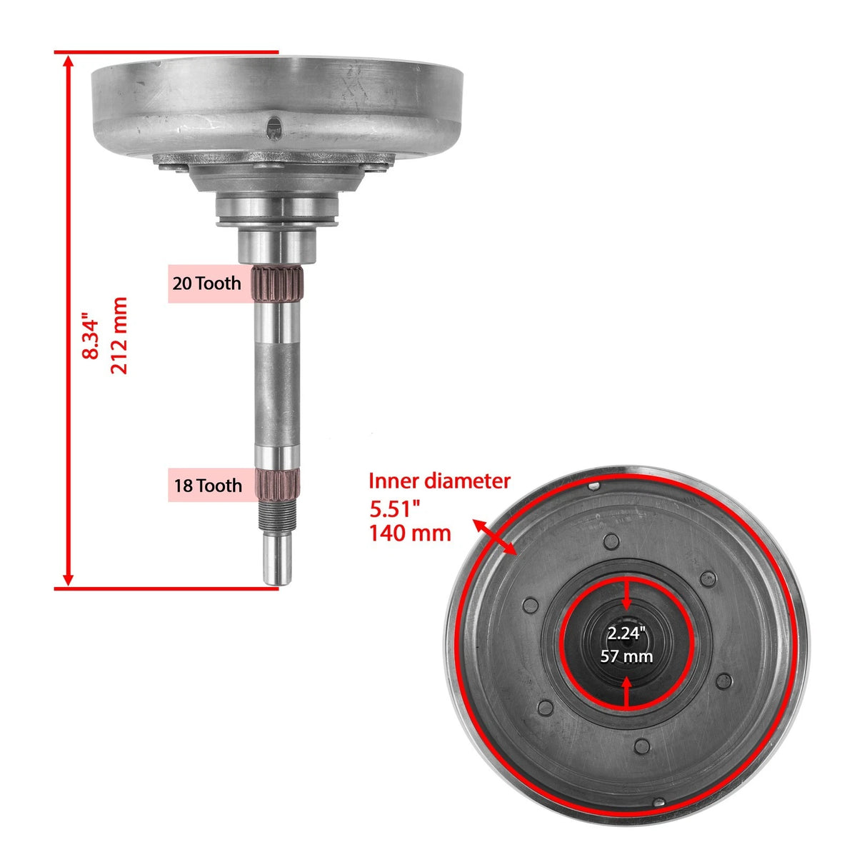 Wet Clutch Housing Drum for Yamaha (5GH-16611-10-00, CZ114)