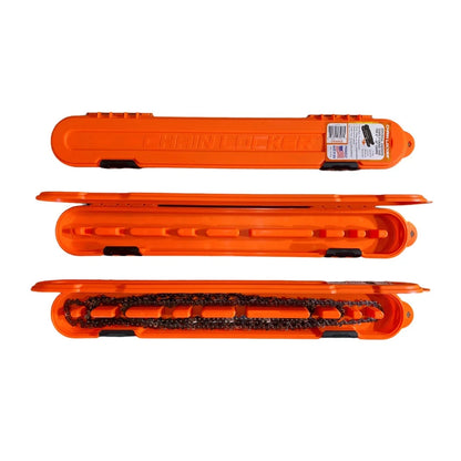 Chain Locker Chainsaw Chain Storage Case for 20" Chains (Orange)