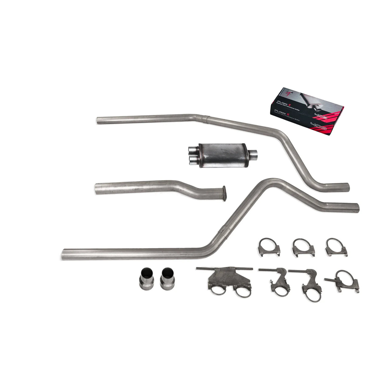 Dual Exhaust Kit for Dodge Ram 1500 (2019–2025) - 3" Flow II SS Muffler