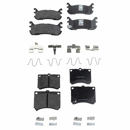 Set of 4 Semi-Metallic Brake Pads for Ford Escort (1997–2003)
