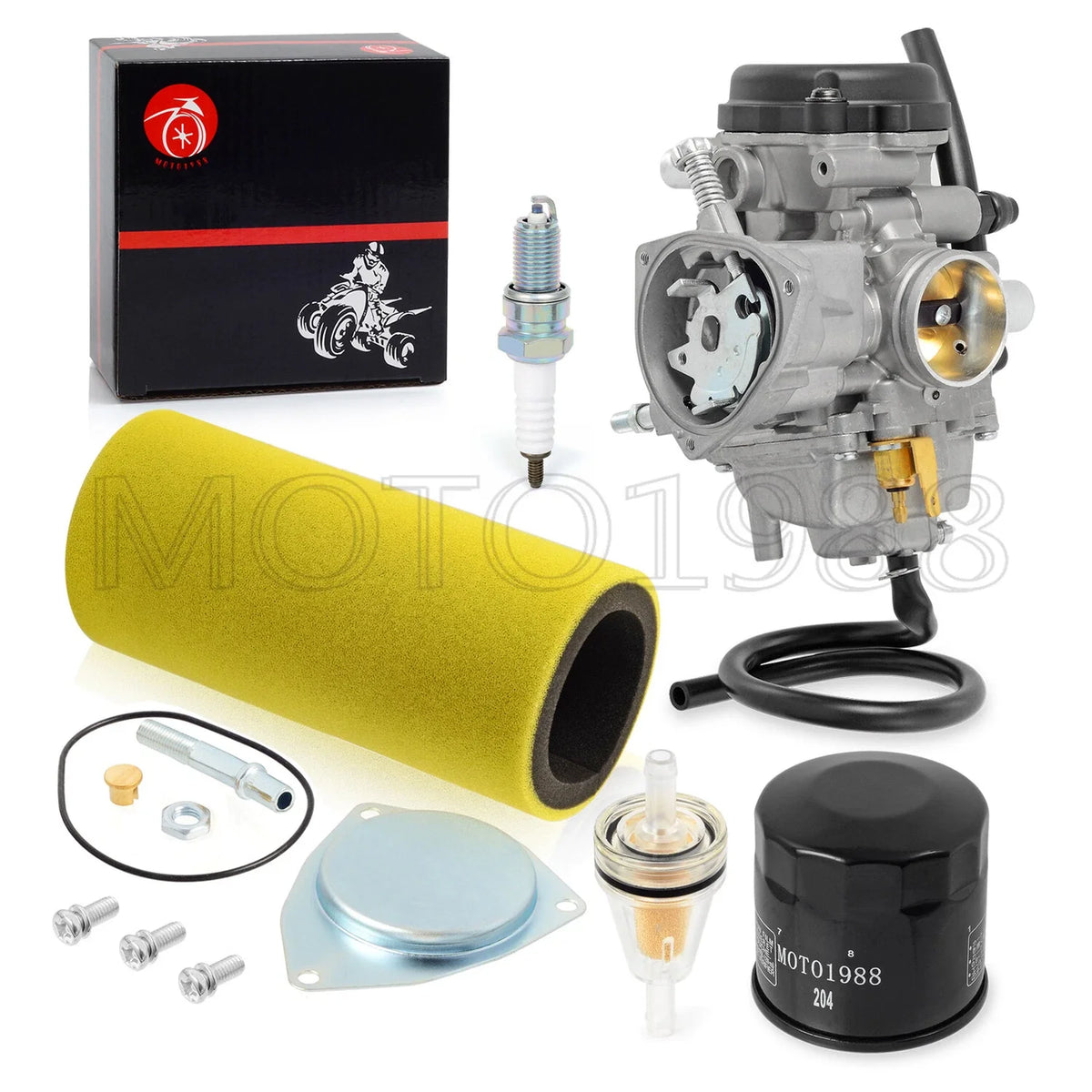 Carburetor Oil Filter Air Filter Foam for Yamaha Rhino 450 YXR45 (2006–2009)