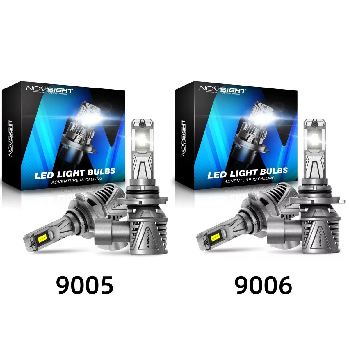 NOVSIGHT LED Headlight Bulbs Kit for - 60W 15000LM 6500K