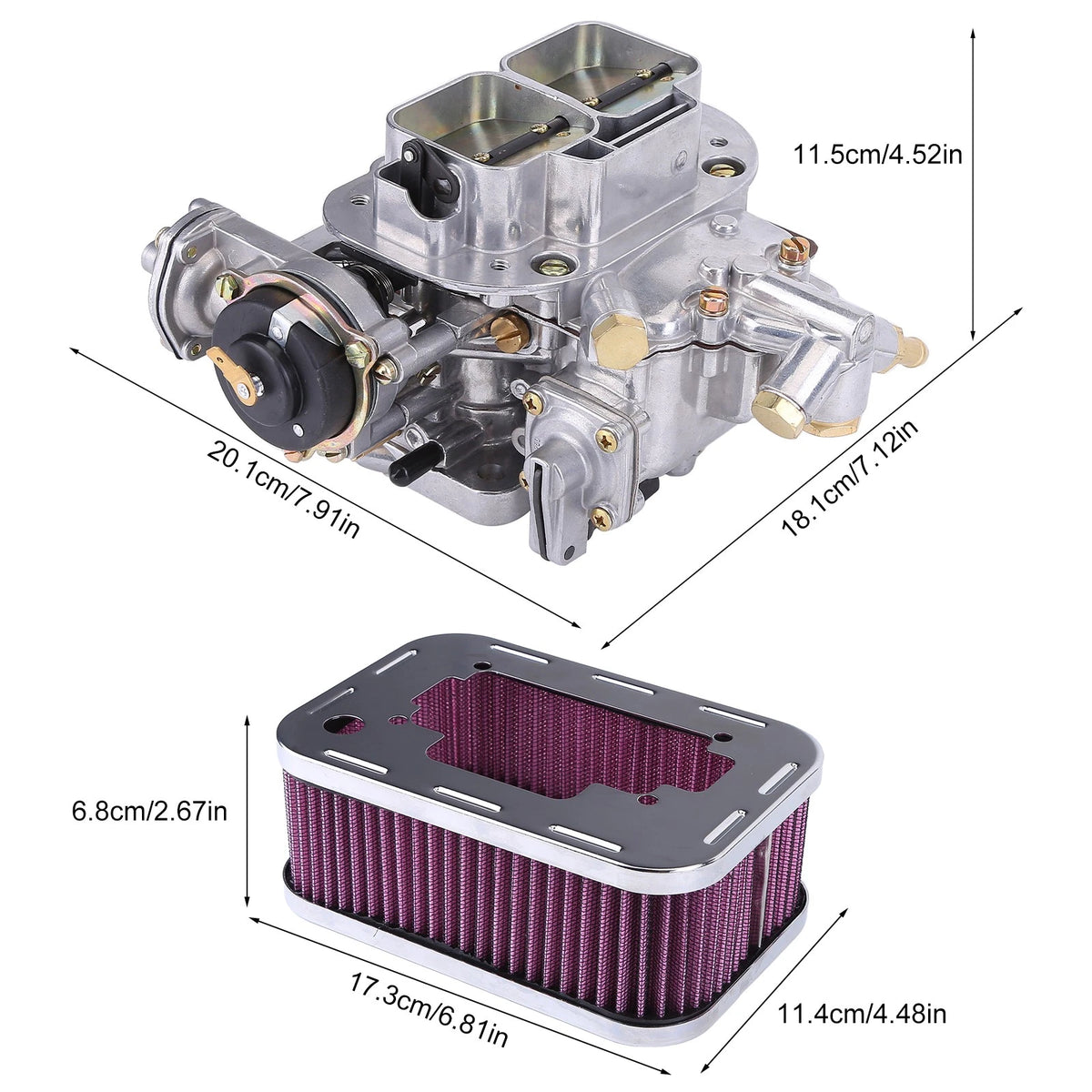 Carburetor 32/36 DGEV for Mazda B2000 B2200 (1986–1993) #K675, 99004.300