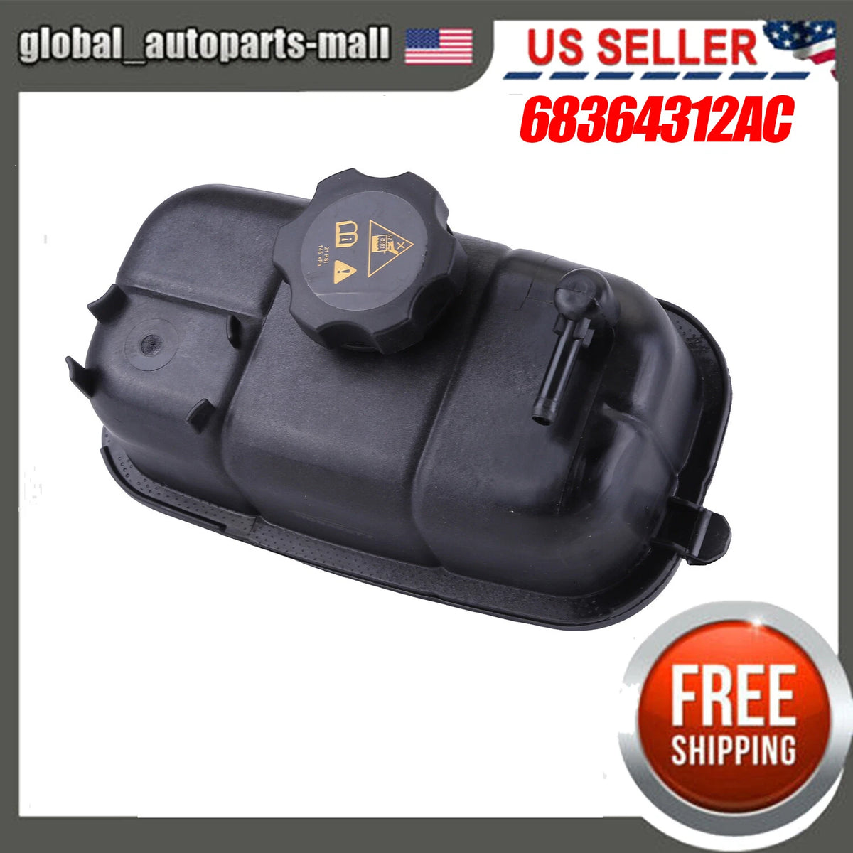 Engine Coolant Reservoir for Jeep Wrangler (2020–2021) 68364312AC
