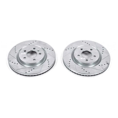 PowerStop Drilled & Slotted Rotors Pair for Ford Explorer (2011–2019) AR85137XPR