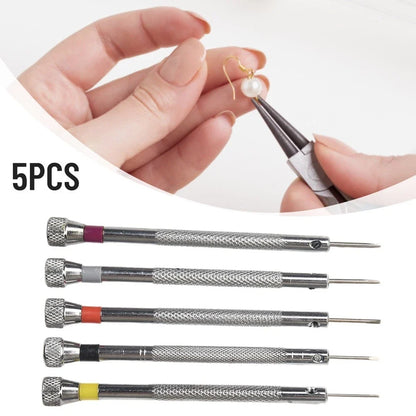 5Pcs Screwdriver Set for Watchmaker Eyeglasses Jewelry
