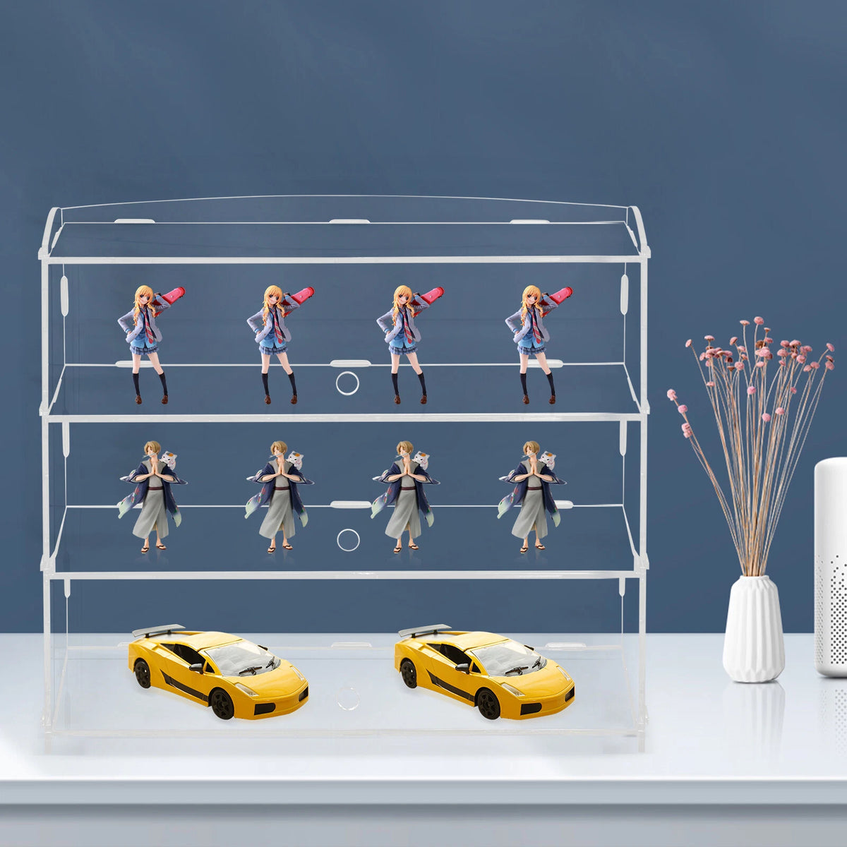 3-Tier Acrylic Jewelry Display Case for Home Store