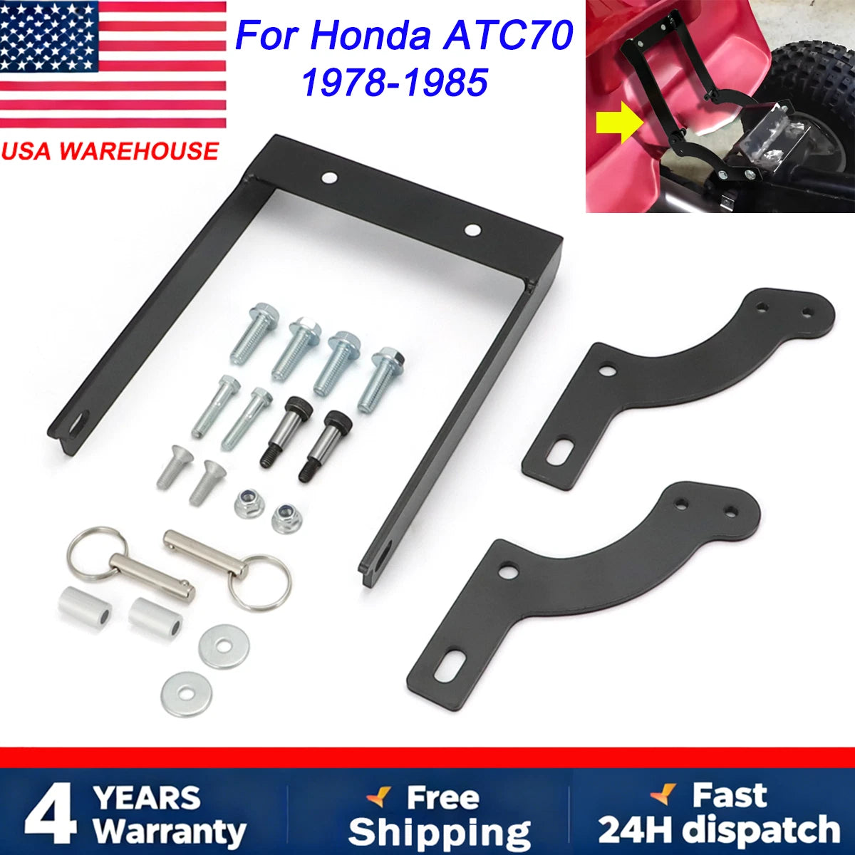 Mudguard Flip Up Kit for Honda ATC 70 (1978–1985)