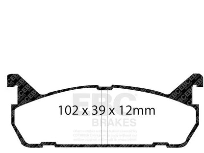 Rear Brake Pad Set for Mazda Miata (1990–1993) KY628YY