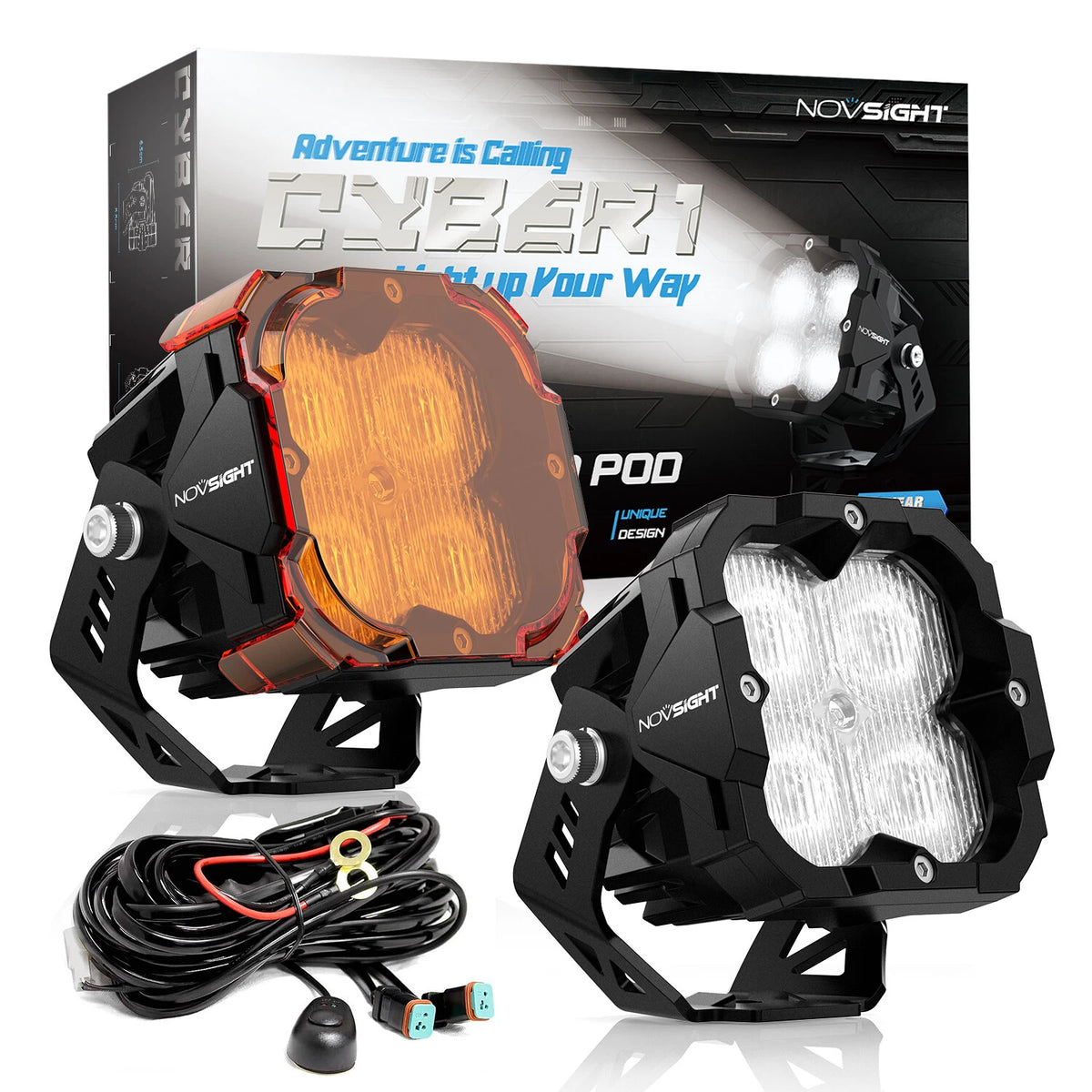 2X LED Work Pods for OffRoad Tractor ATV 4WD (NOVA500WL13D)