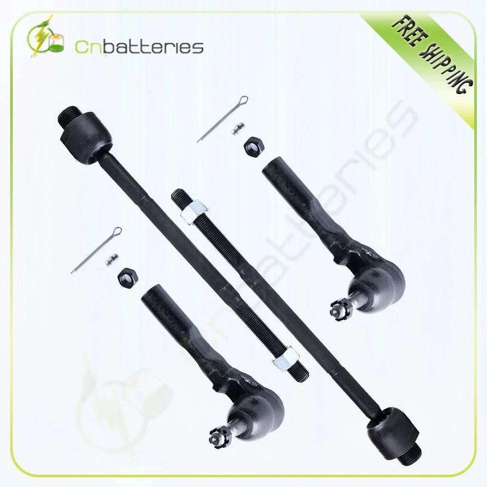 Set of 4 Steering Inner & Outer Tie Rod Ends for Chevy Silverado 1500 (1999–2003)