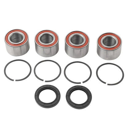 Set of 4 Front Rear Wheel Bearings & Seals Kit for Can-Am ATV (705400088, 293350118)