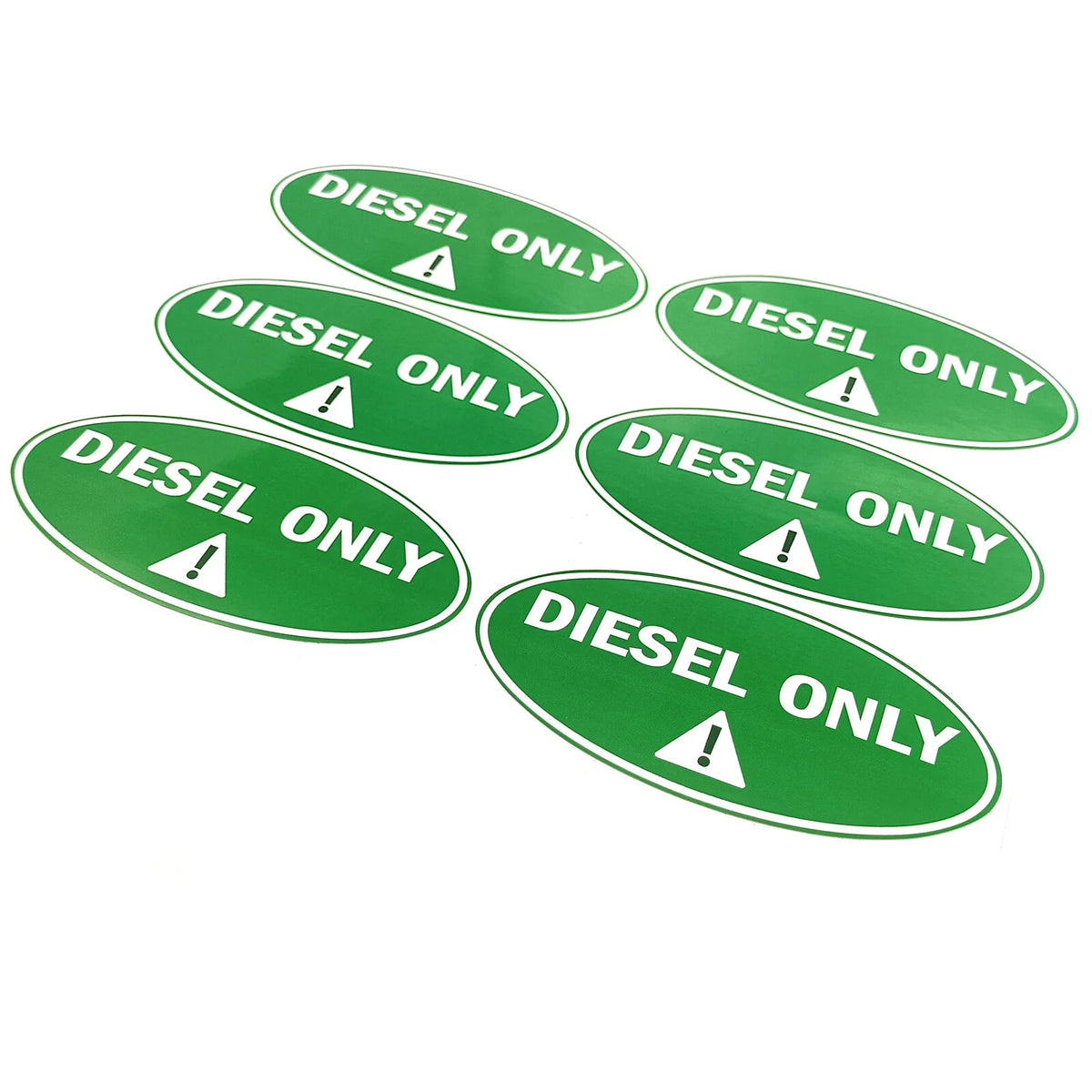 6Pcs Diesel Only Sticker for Universal Use