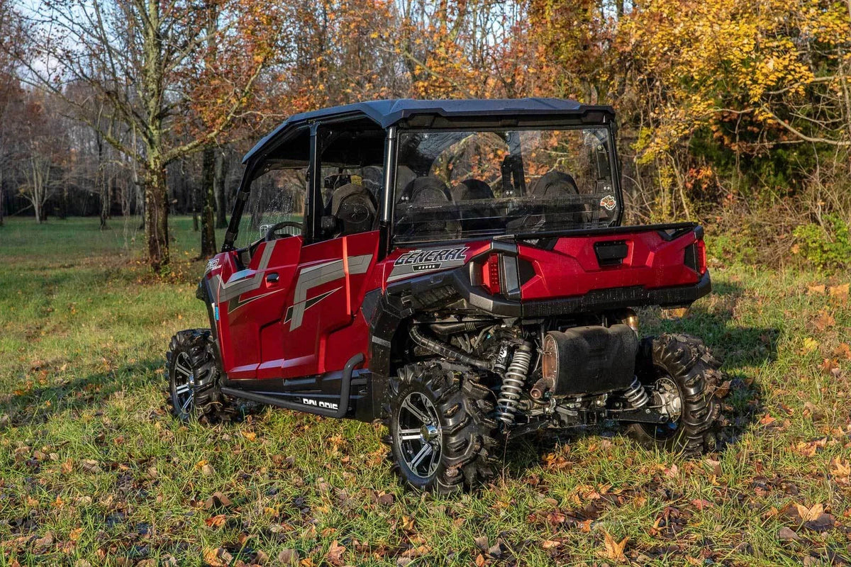 Heavy Duty Rock Slider Nerf Bars for Polaris General 4 (2017–2023) - Black