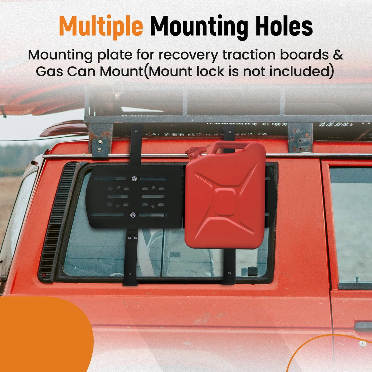 Side Window Recovery Board Mount for Jeep Wrangler JL (2018–2026) Steel