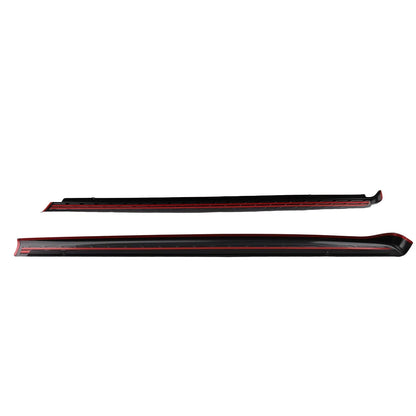 Set of 2 Bed Rail Cover Caps for Chevy Silverado 1500 (2007–2013) 7241104 Black