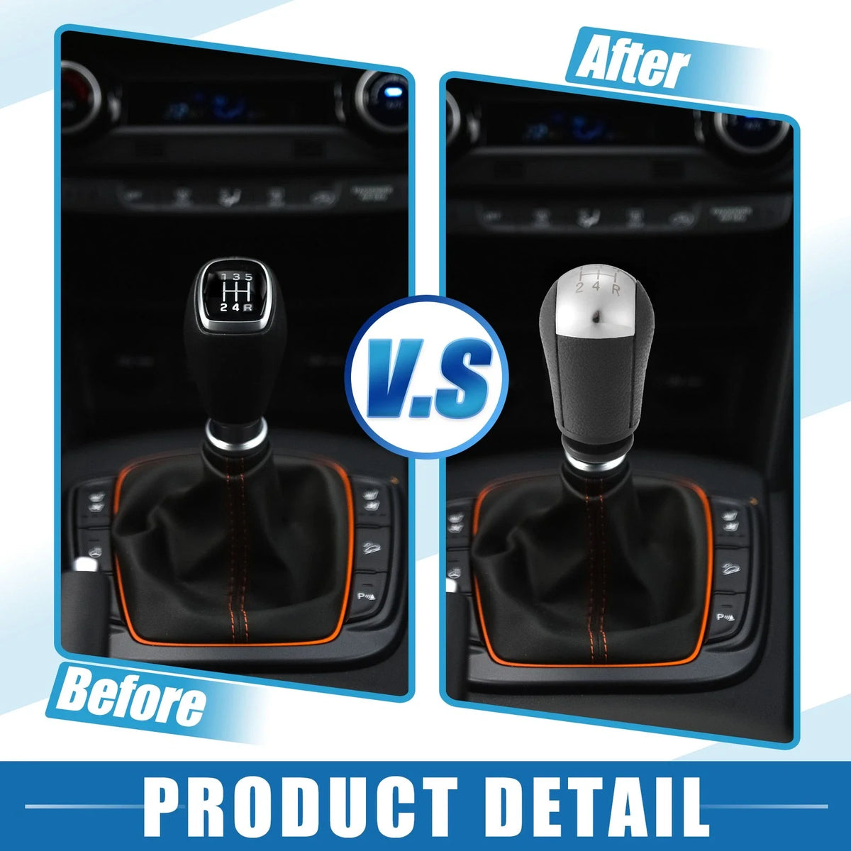 5 Speed Manual Transmission Shift Knob for Ford Mustang (2005–2012) Black