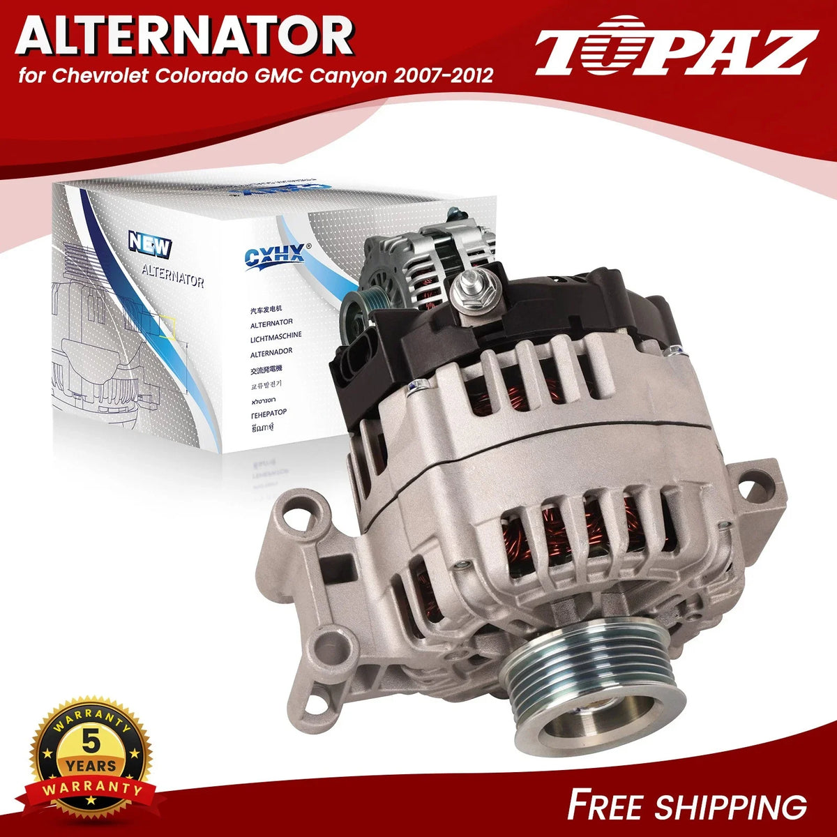 Alternator for Chevrolet Colorado GMC Canyon (2007–2012) 125A 12V