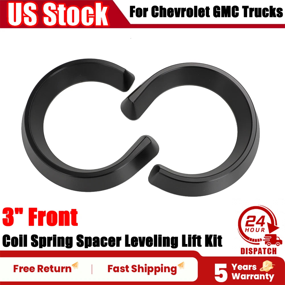 3" Front Lift Leveling Coil Spring Spacer for GM C10 C20 S10 S15 (1973–1987)