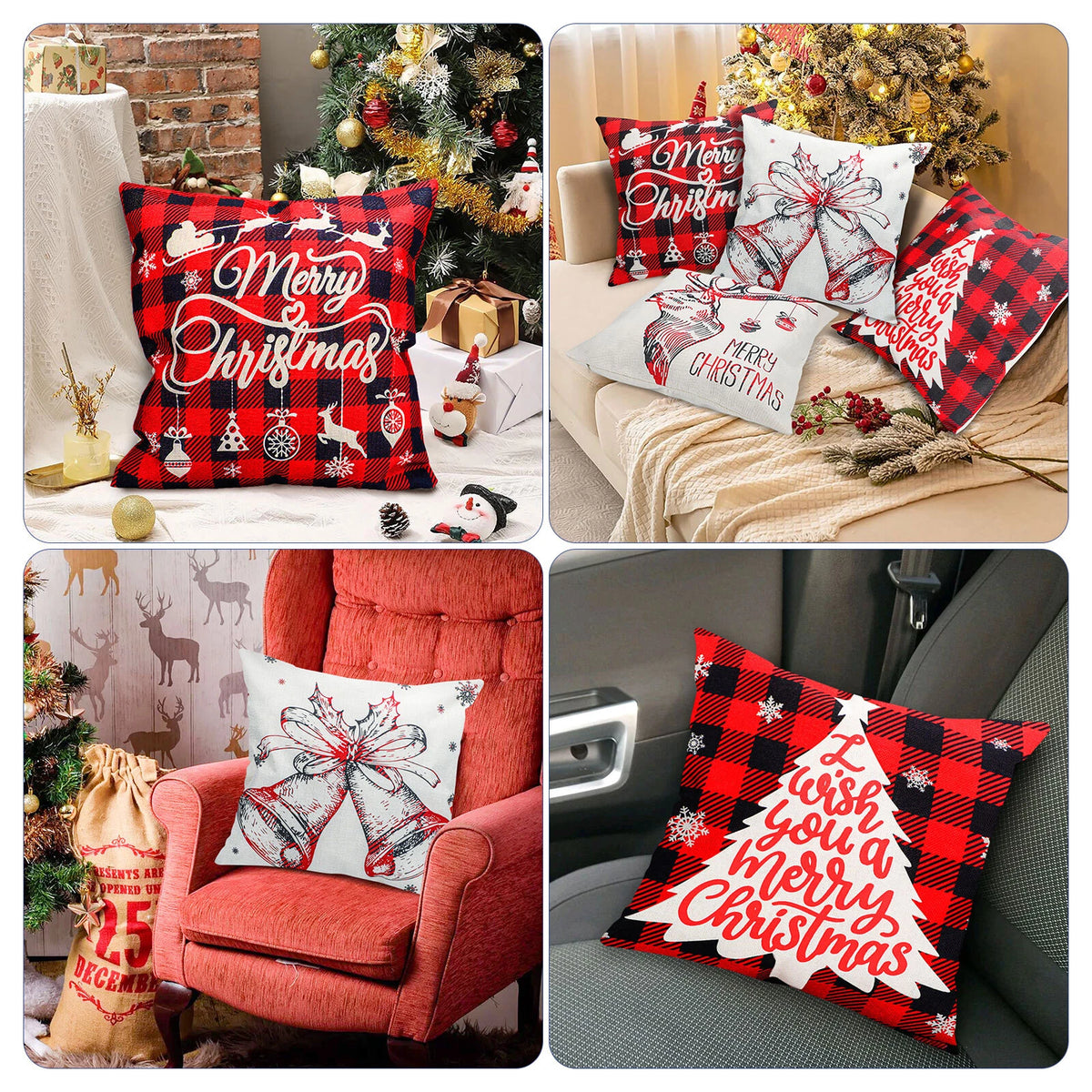 Christmas Pillow Covers for Sofa Couch (2023)
