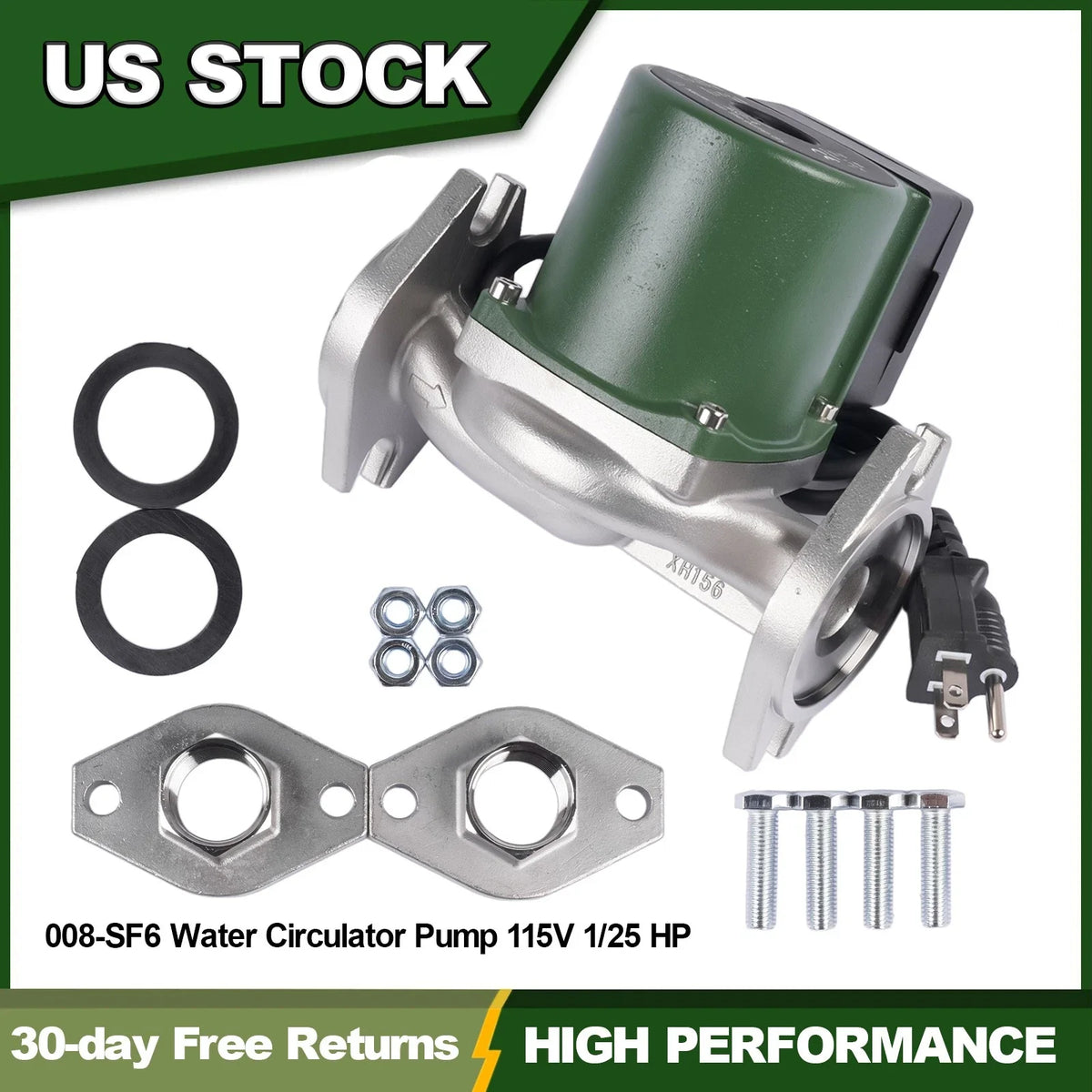 Stainless Steel Circulator Pump for Taco (008-SF6)