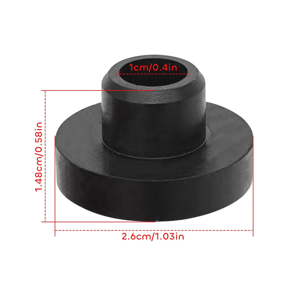1Pc Black Rubber Grommet for Ski-Doo Sea-Doo Can-Am (707800347, 293720002)