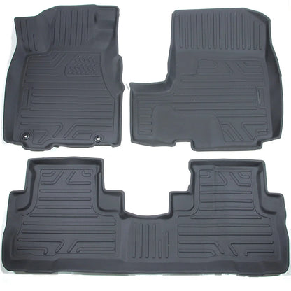 Set of 3 TPE Rubber All Weather Floor Mats for Honda CR-V (2007–2011)