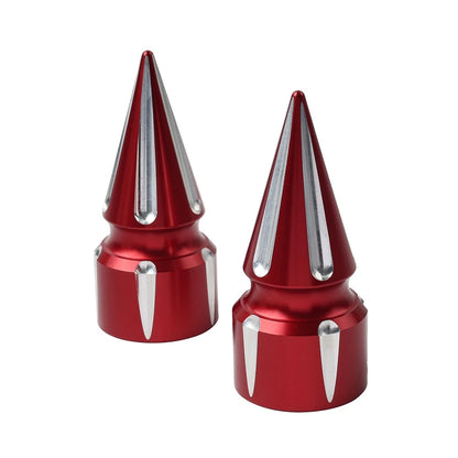 Front Axle Cap Nut Cover 3.6" Red for Harley Softail (2007–Present)