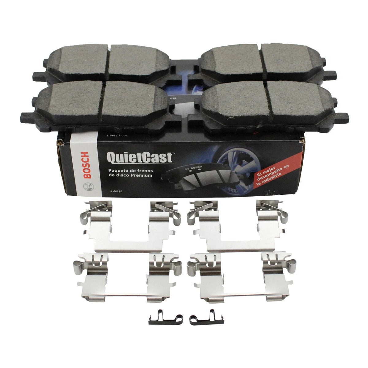 Set of 4 Bosch QuietCast Front Ceramic Brake Pads for RX330 RX350 RX400h (2004–2009)