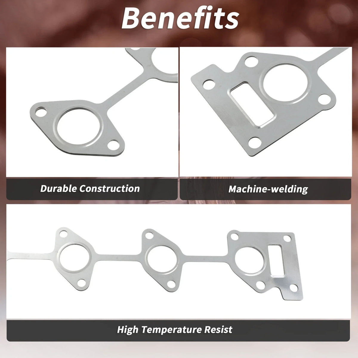 1 Pc Exhaust Manifold Header Gasket for Hyundai Santa Fe (2001–2006) No. 28521-27000
