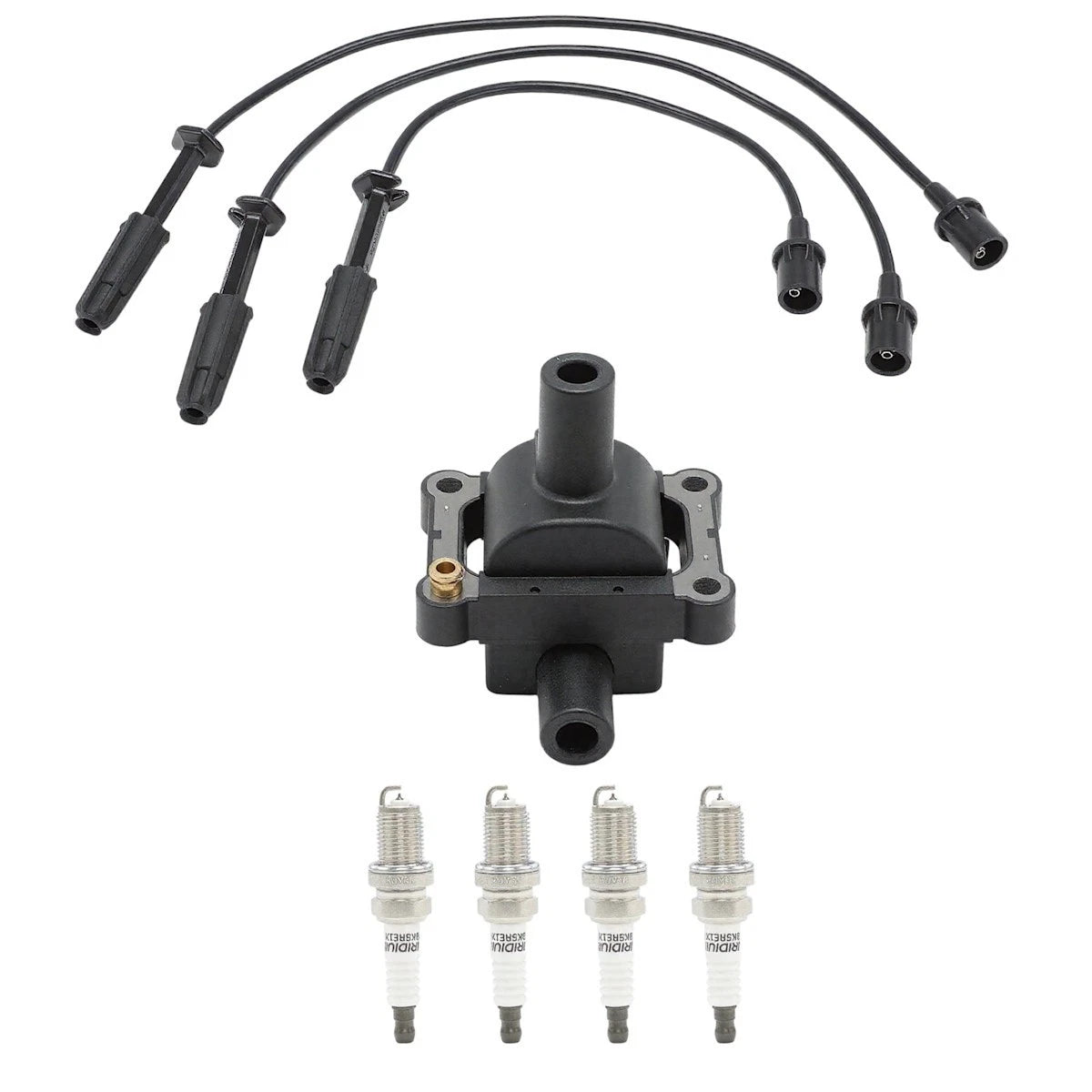 Ignition Coil and Spark Plug Kit for MB C Class SL S E C36 AMG (1993–1996) - 18085149, UF137, A0001587503, 0001500280
