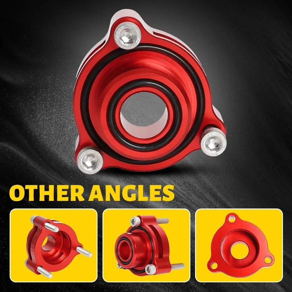 Turbo Blow Off Valve Adapter for Cadillac CT4 (2019–2023) - Aluminum Red V