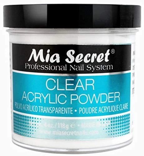 Set of 3 Acrylic Powder for Nail Art - Pink, Clear, White (4 oz)