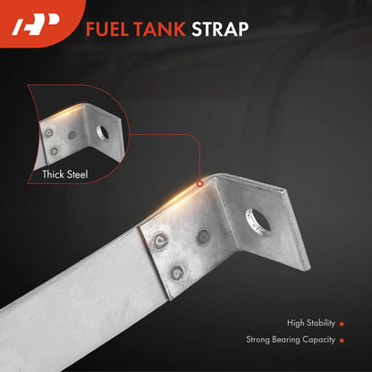 2X Steel Fuel Tank Straps for Lincoln Continental (1971–1979)
