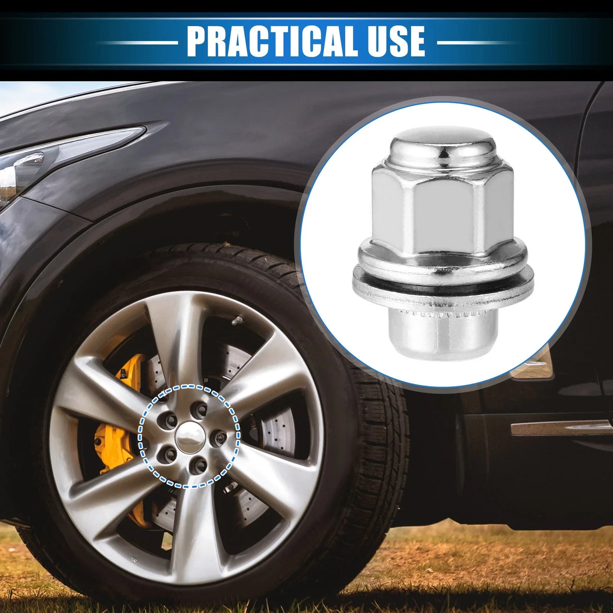 10 Pcs Wheel Lug Nuts M12x1.25 for Infiniti EX35 G25 (2008–2013)