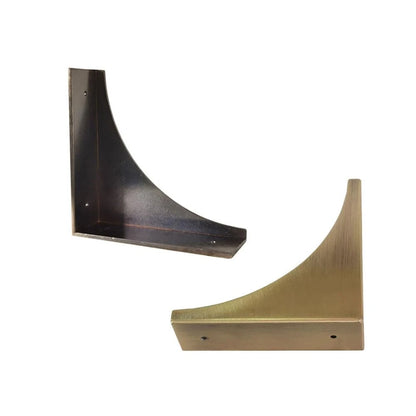 Set of 4 Metal Corner Protectors for Decorative Brackets (Retro Brass)