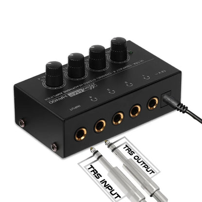 2X HA400 Ultra-Compact Stereo Headphone Amplifier 4-Way