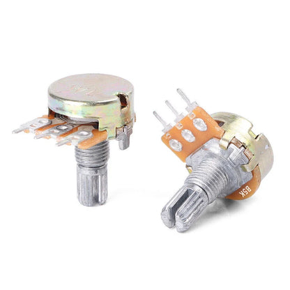 Set of 5 Linear Taper Rotary Audio Potentiometers 5K/10K/50K/100K Ohm