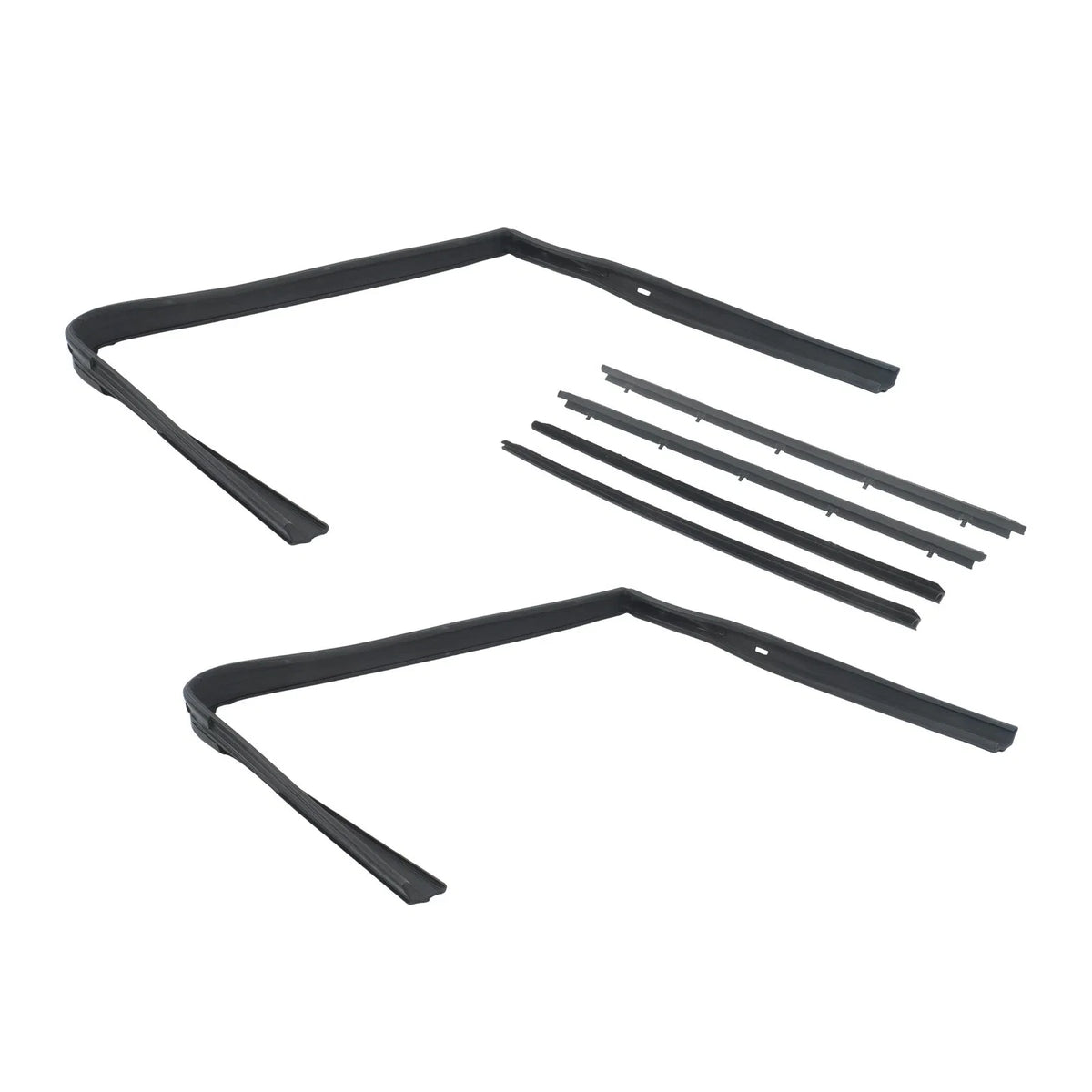 Set of 6 Window Sweep & Run Channel Seal Rubber for GMC Chevy Blazer (1982–1994)