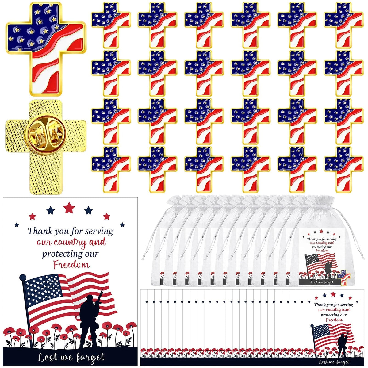 25 Sets of 250th Anniversary Memorial Day Gifts