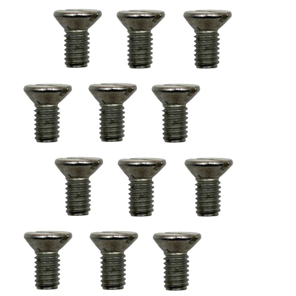 Set of 12 Bed Knife M6-1.0 Flat Head Screws for John Deere