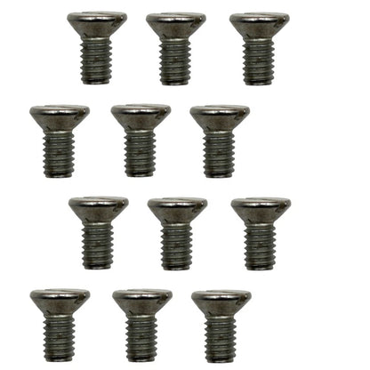 Set of 12 Bed Knife M6-1.0 Flat Head Screws for John Deere