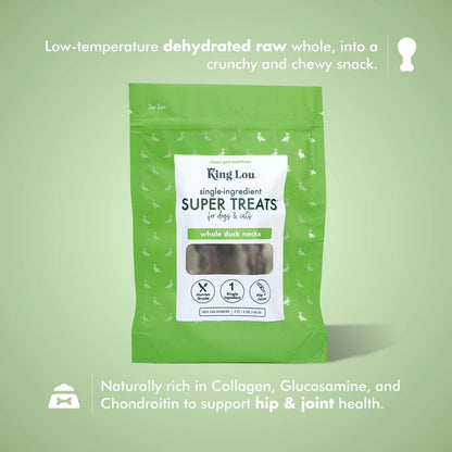 Whole Duck Necks for Dogs & Cats - Dehydrated Treats - USA-M