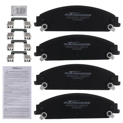 Front Ceramic Brake Pads Kit for Chrysler 200 300 Dodge Caliber Challenger (2011–2019) D1058