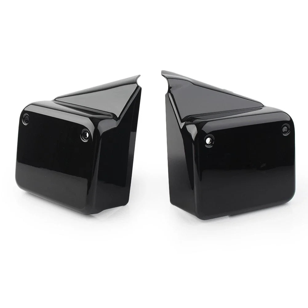 Set of 2 Black Side Battery Cover Guards for Honda VT750 Shadow Spirit (2000–2009)