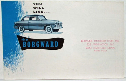 Borgward Sunroom Sedan Station Wagon Sales Folder (1957)